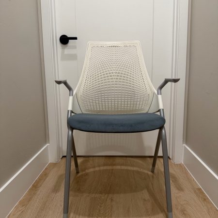 Herman Miller Sayl Side Guest Chair | Blue/White