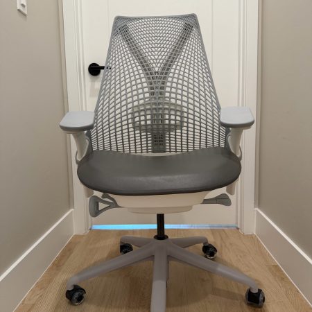 Herman Miller Sayl Ergonomic Office Chair – Studio White / Fog Gray – Premium Condition