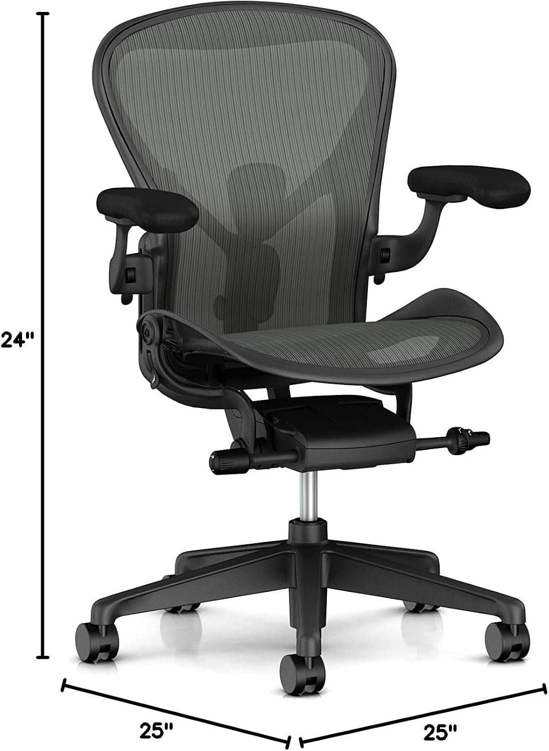 Herman Miller Aeron Remastered Size B – Fully Loaded | Ergonomic Office Chair | PostureFit SL | Graphite - Image 2