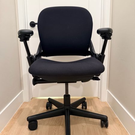 Steelcase Leap V1 Highback Ergonomic Office Chair | Dark | Black