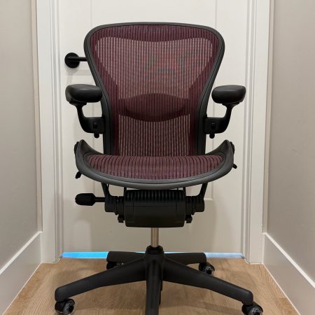 Herman Miller Aeron Classic | Rare Burgundy | Size B | Fully Loaded | Like New 9.5/10