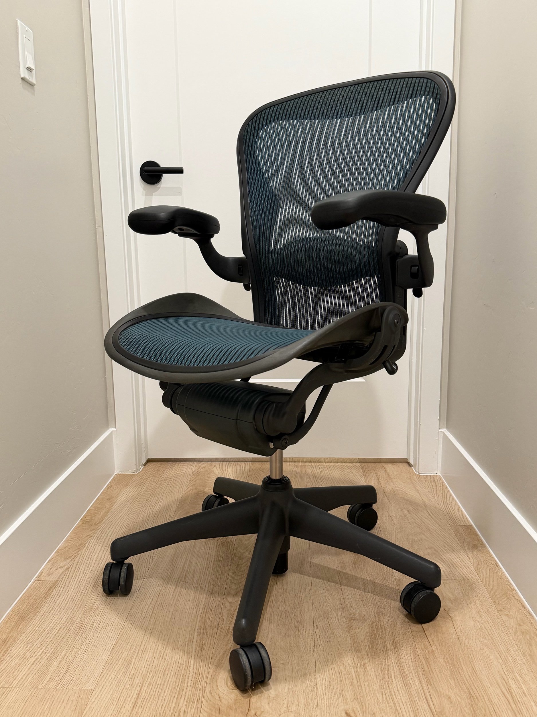 Herman Miller Aeron Classic | Rare Emerald | Size B | Fully Loaded | Like New 9.5/10 - Image 2