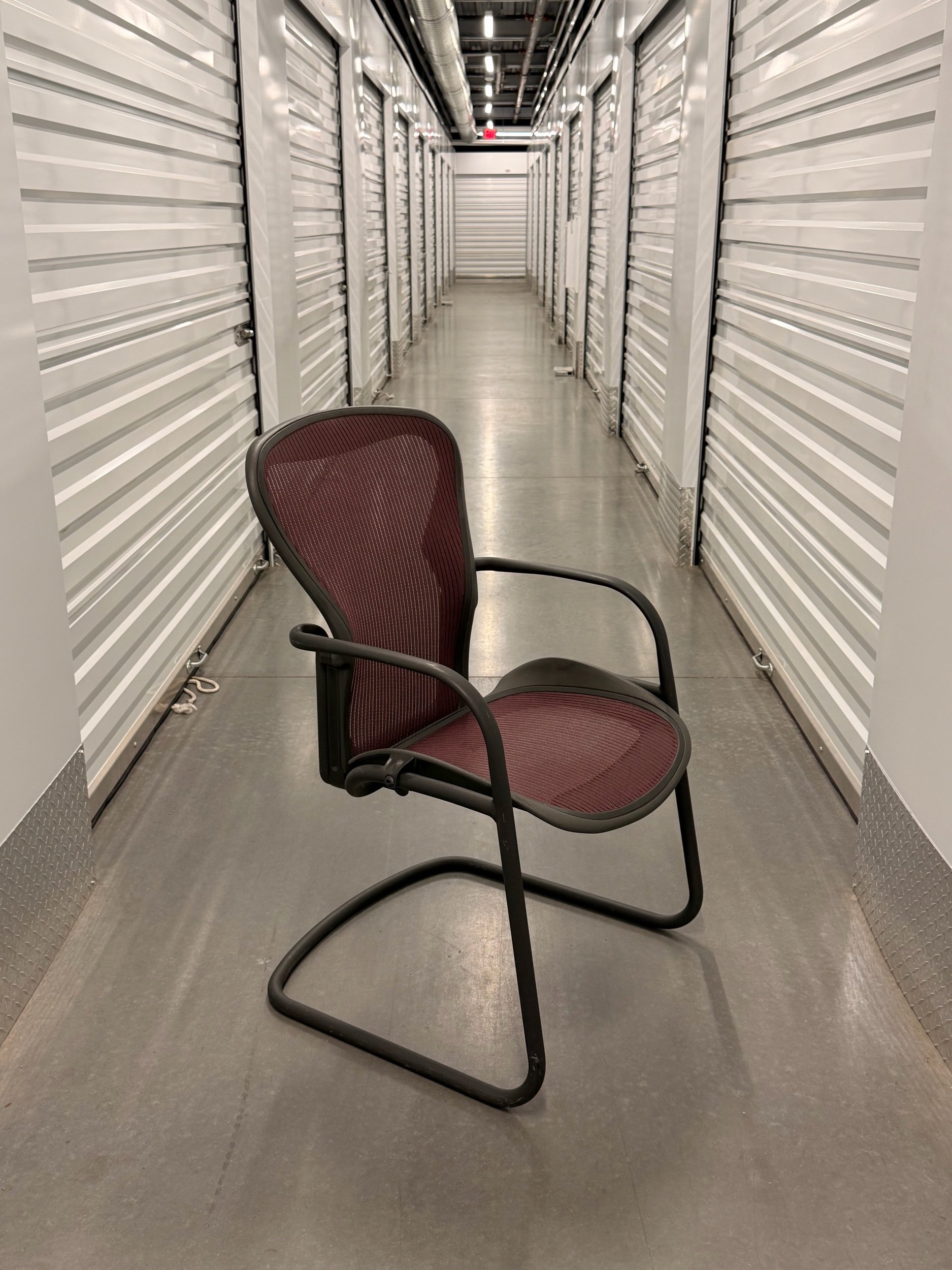 Herman Miller Aeron Side Chair in Rare Burgundy